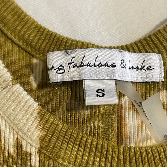 Young Fabulous & Broke Tie Dye Ribbed Midi Dress Small Sleeveless - Picture 10 of 13